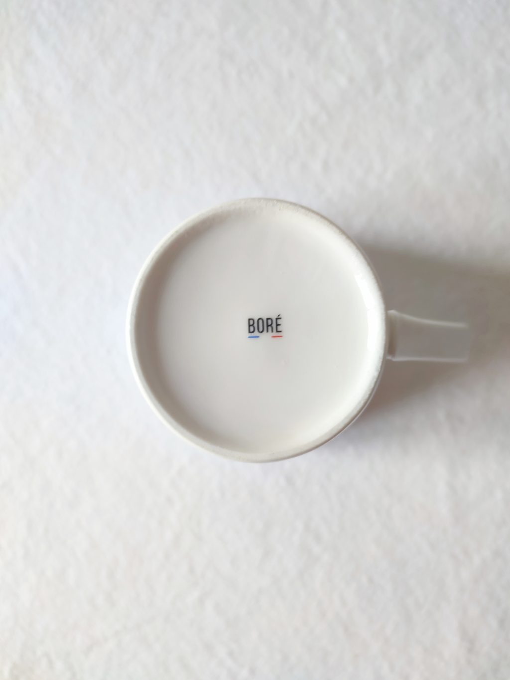 Tasse en porcelaine vue de dessous - Boré Strasbourg Alsace